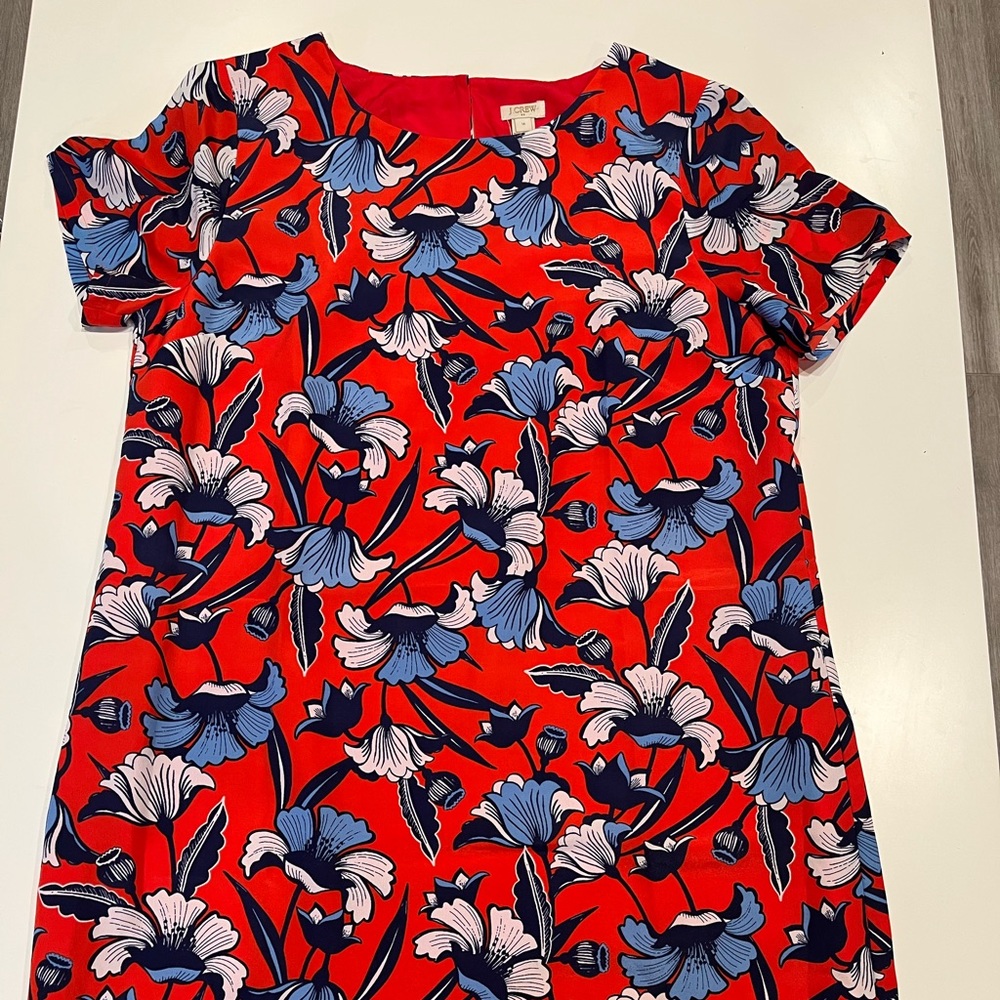 NWT J. Crew Floral Printed Shift Dress